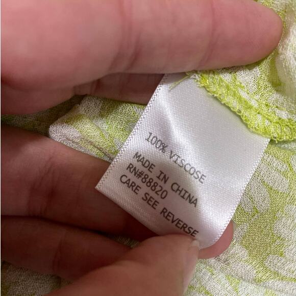 Rose & Thyme Womens Green Floral Sleeveless Blouse NEW Small - Picture 6 of 11